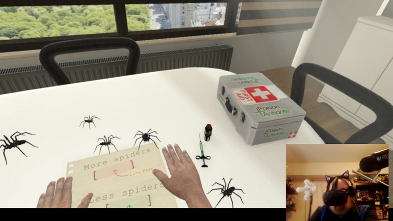 Illustration for article titled Virtual Reality Arachnophobia Therapy Is A Definite Nope